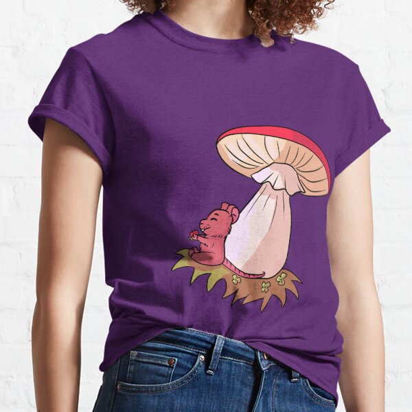 Mouse Picnic Under Mushroom Classic T-Shirt
