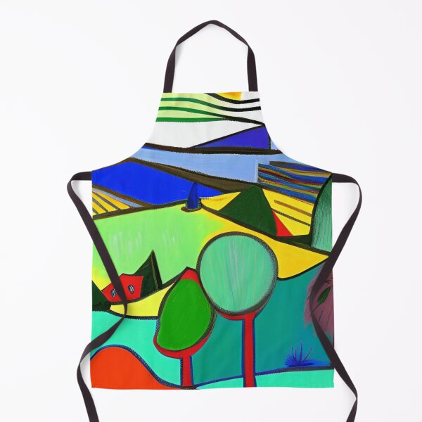 Item preview, olorful landscape wall art as prints, on canvas, or large posters (many print size options). Matisse style. Wall art decor for your home. designed and sold by JoelsCorner.