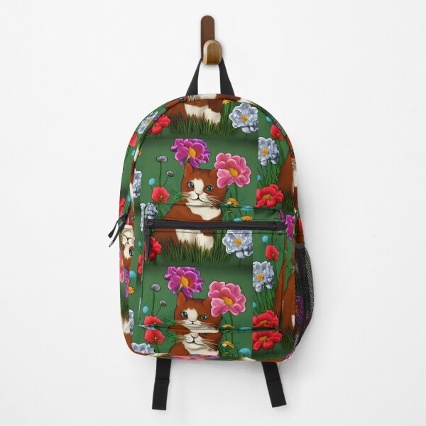 Item preview, Cute cat with flowers artwork designed and sold by gramizzia.