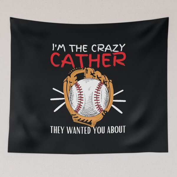 Item preview, Crazy Catcher Softball Lovers Bat Ball Baseball designed and sold by Benchamart.