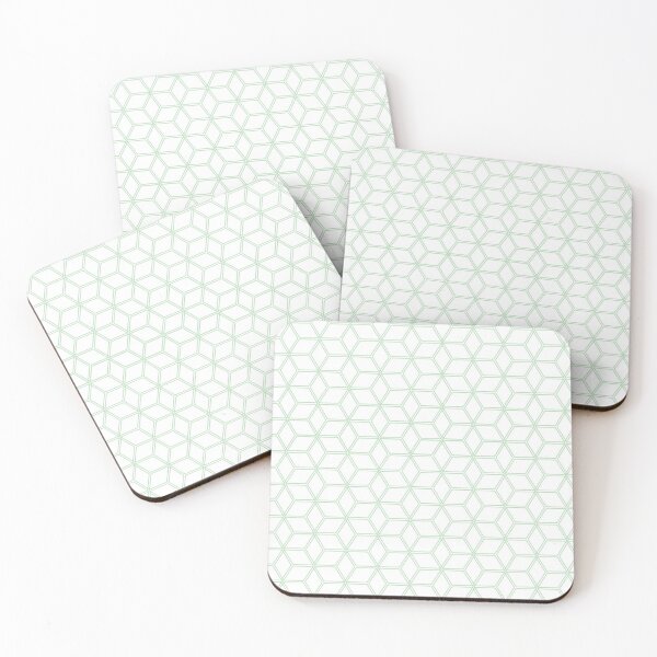 Item preview, Geometric Hive Mind Pattern - Mint Green #216 designed and sold by Natural Collective.