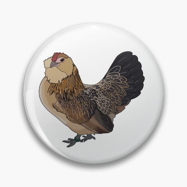 Item preview, Bearded Belgian Quail d'Anver Hen designed and sold by bakerchkenranch.