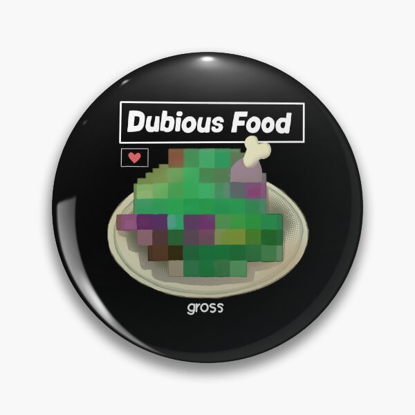 Item preview, Dubious Food designed and sold by DumDamage.