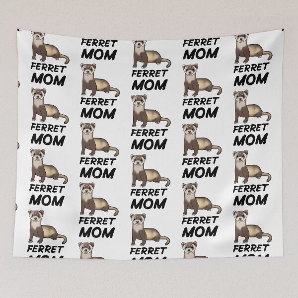 Artikelvorschau, Frettchen Mama für Frettchenliebhaber, Schwarz entworfen und verkauft von Mochi-Merch.