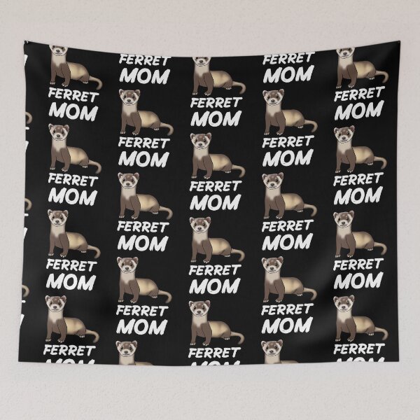 Artikelvorschau, Frettchen Mama für Frettchen Liebhaber, Weiß entworfen und verkauft von Mochi-Merch.