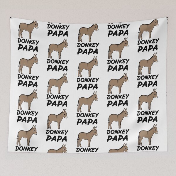 Item preview, Donkey Papa for Donkey Lovers, Black designed and sold by Mochi-Merch.