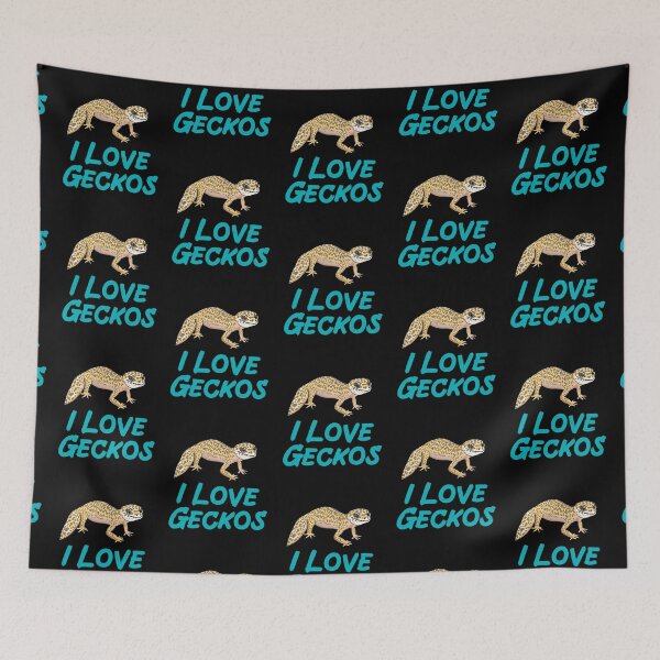 Item preview, I Love Geckos for Gecko Lovers, Blue designed and sold by Mochi-Merch.