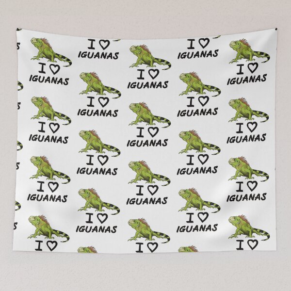 Item preview, I Love Iguanas for Iguana Lovers, Black designed and sold by Mochi-Merch.