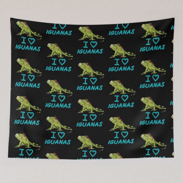 Item preview, I Love Iguanas for Iguana Lovers, Blue designed and sold by Mochi-Merch.
