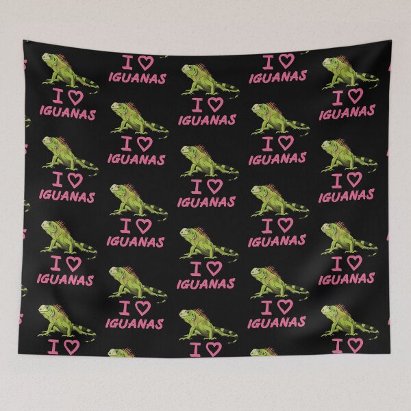 Item preview, I Love Iguanas for Iguana Lovers, Pink  designed and sold by Mochi-Merch.
