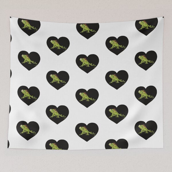 Item preview, Iguana Heart for Iguana Lovers, Black designed and sold by Mochi-Merch.