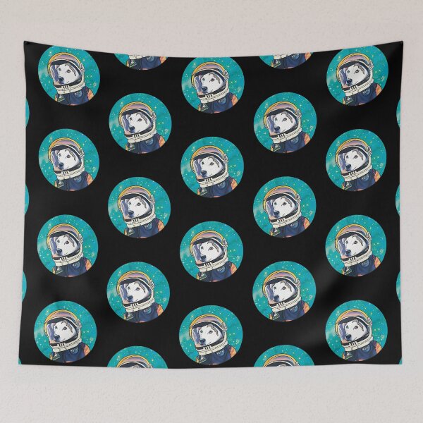 Item preview, Adorable Husky Astronaut for Husky Lovers Drawing designed and sold by Mochi-Merch.