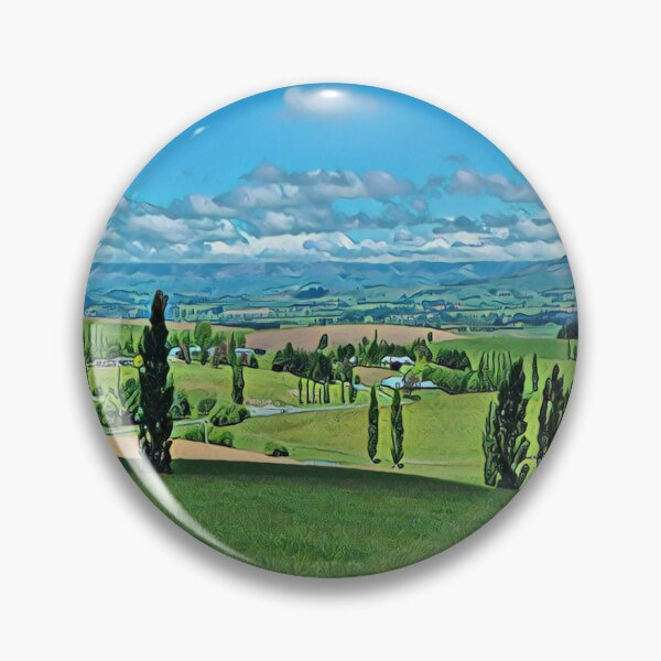 Item preview, Geraldine Fairlie Lookout Point New Zealand Landscape Poster designed and sold by TastyTonic.
