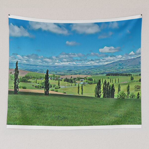 Item preview, Geraldine Fairlie Lookout Point New Zealand Landscape Poster designed and sold by TastyTonic.