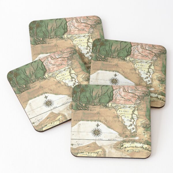 Item preview, Vintage Map of North Carolina, Florida & Louisiana Coast designed and sold by wildtribe.
