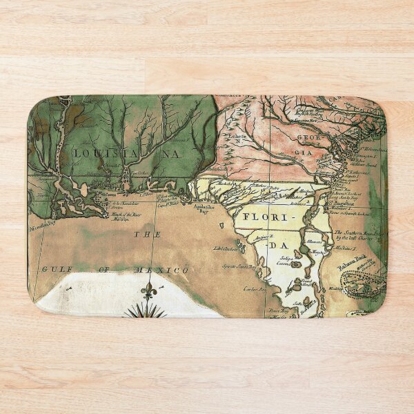 Item preview, Vintage Map of North Carolina, Florida & Louisiana Coast designed and sold by wildtribe.