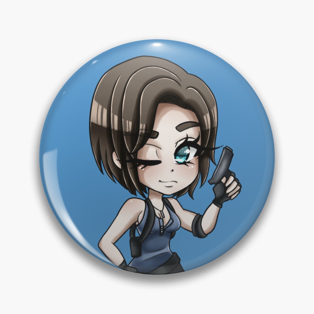 Jill Valentine v2 Chibi RE3 Remake - Jill Valentine - Pin