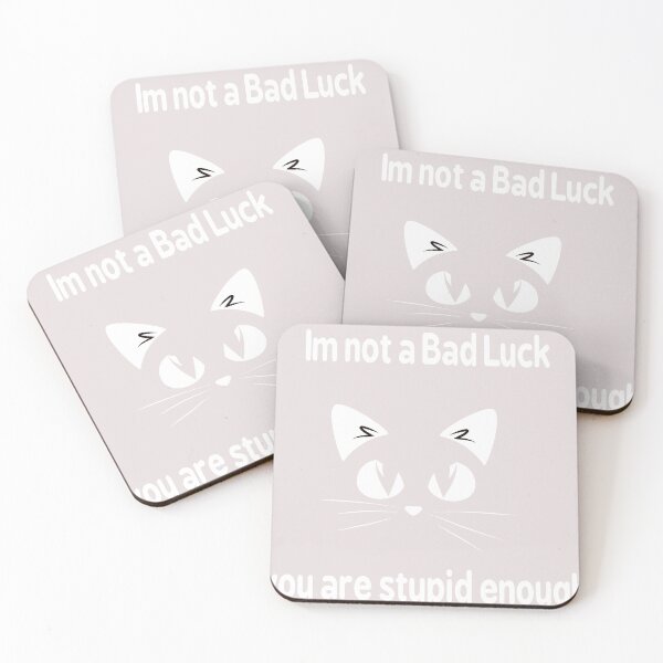 Item preview, cats are not bad luck designed and sold by Catchy Catch.