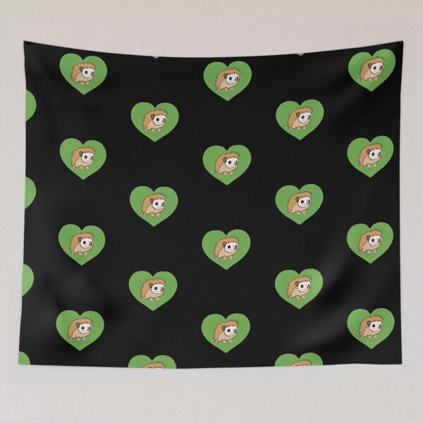 Artikelvorschau, Igel Grünes Herz für Igelliebhaber entworfen und verkauft von Mochi-Merch.