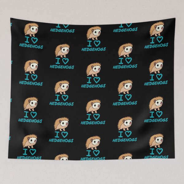 Artikelvorschau, Blau I Love Igel für Igelliebhaber entworfen und verkauft von Mochi-Merch.