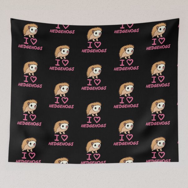 Artikelvorschau, Pink I Love Igel für Igelliebhaber entworfen und verkauft von Mochi-Merch.