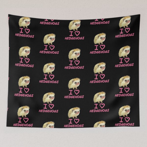 Artikelvorschau, Pink Funny I Love Igel für Igelliebhaber entworfen und verkauft von Mochi-Merch.