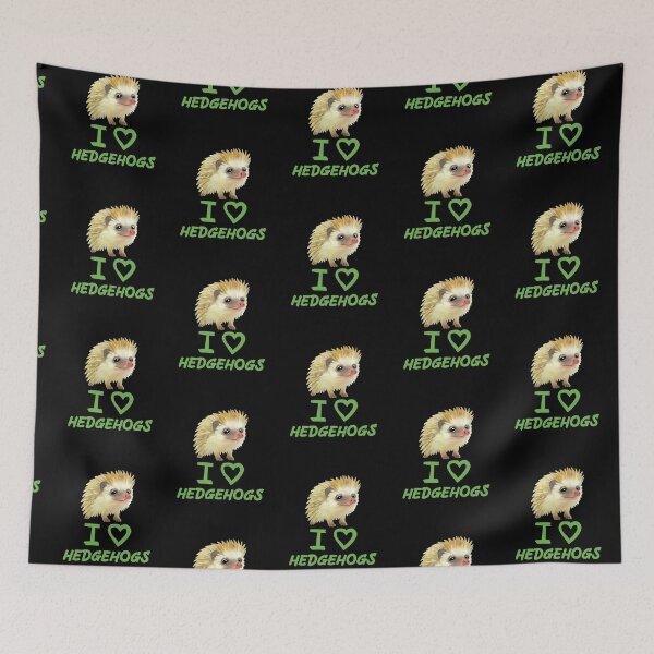 Artikelvorschau, Green Funny I Love Igel für Igelliebhaber entworfen und verkauft von Mochi-Merch.
