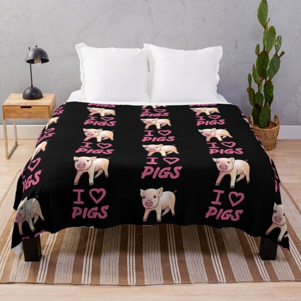 Item preview, Pink I Love Pigs, Cute Funny Pig designed and sold by Mochi-Merch.