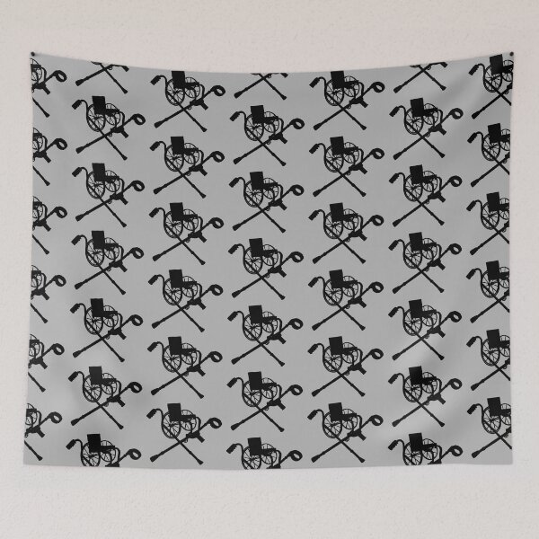 Item preview, Chair and Cross Crutches Skull and Crossbones  designed and sold by Quipplepunk.