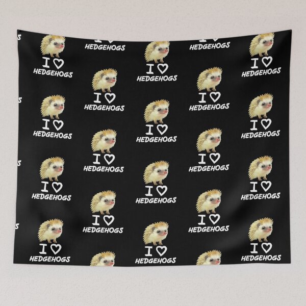 Artikelvorschau, White Funny I Love Igel für Igelliebhaber entworfen und verkauft von Mochi-Merch.