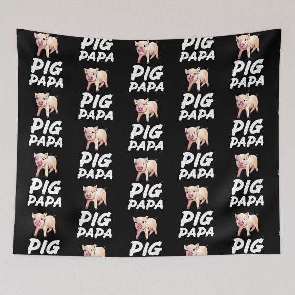 Item preview, White Pig Papa Cute Pig designed and sold by Mochi-Merch.