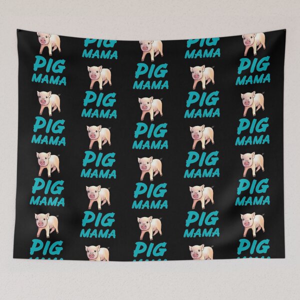 Item preview, Blue Pig Mama Cute Pig  designed and sold by Mochi-Merch.