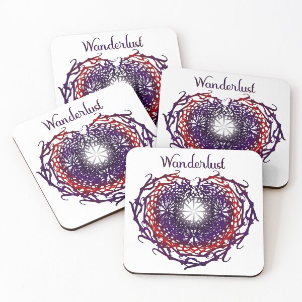 Item preview, Wanderlust Text Mandala designed and sold by KLP-Magick.