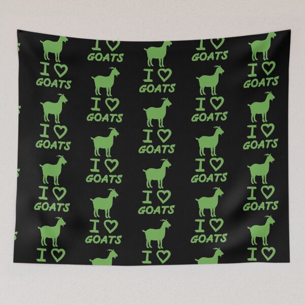 Item preview, Green I Love Goats for Goat Lovers  designed and sold by Mochi-Merch.