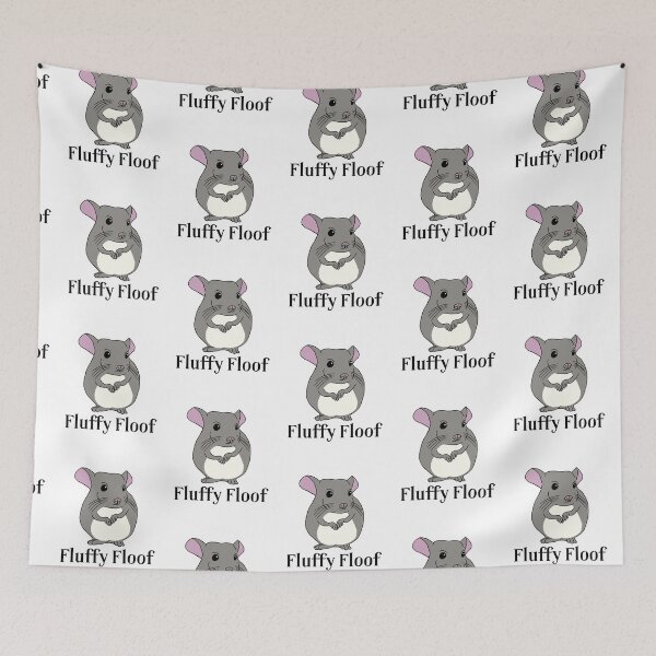 Item preview, Fluffy Floof Chinchilla: Cute Chinchilla for Chinchilla Lovers, Black designed and sold by Mochi-Merch.