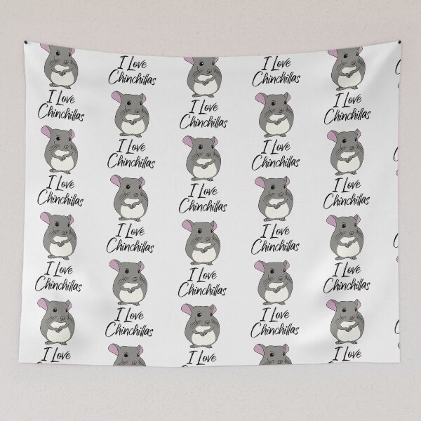 Item preview, I Love Chinchillas: Cute Chinchilla for Chinchilla Lovers, Black designed and sold by Mochi-Merch.
