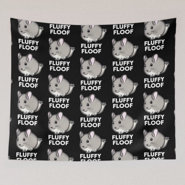 Item preview, Fluffy Floof Chubby Chinchilla for Chinchilla Lovers, White designed and sold by Mochi-Merch.