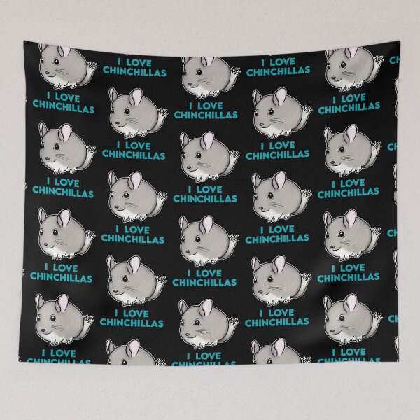 Item preview, I Love Chinchillas Chubby Chinchilla for Chinchilla Lovers, Blue designed and sold by Mochi-Merch.