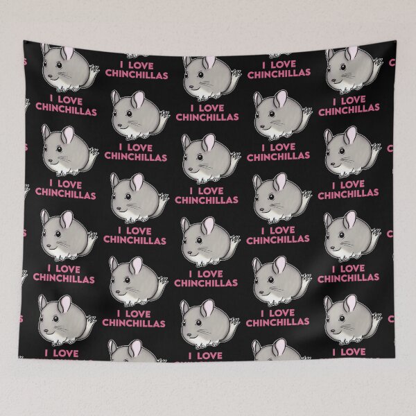 Item preview, I Love Chinchillas Chubby Chinchilla for Chinchilla Lovers, Pink designed and sold by Mochi-Merch.