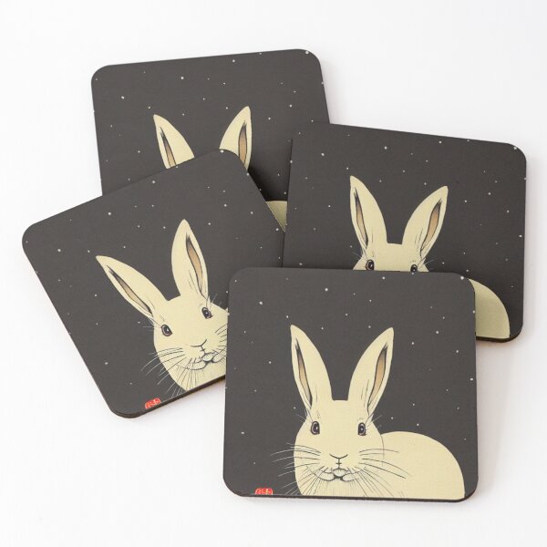 Item preview, White Giant Bunny Rabbit with Stars Flemish Giant Rabbit designed and sold by wigobun.