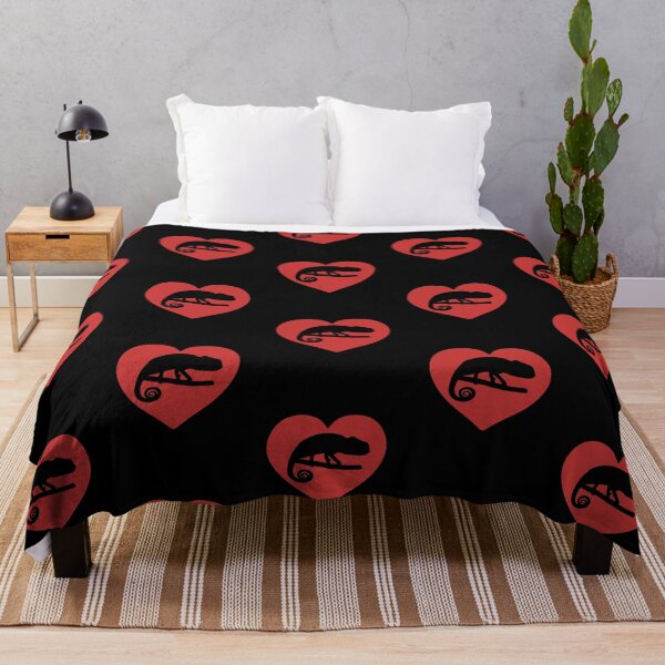 Item preview, Chameleon Heart Silhouette for Chameleon Lovers, Red Heart designed and sold by Mochi-Merch.
