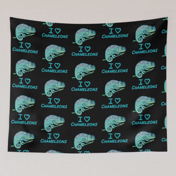 Item preview, I Love Chameleons for Chameleon Lovers, Blue designed and sold by Mochi-Merch.