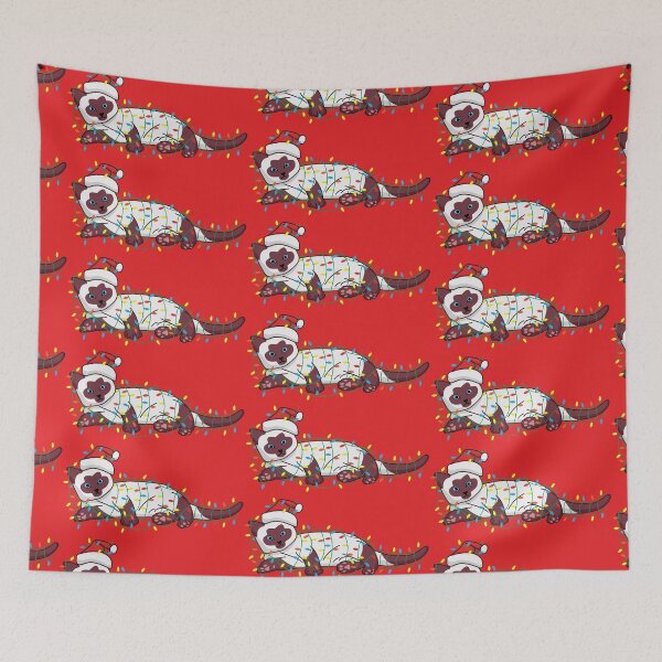 Item preview, Funny Christmas Siamese Cat Tangeled Up In Christmas Lights designed and sold by siamesestore.