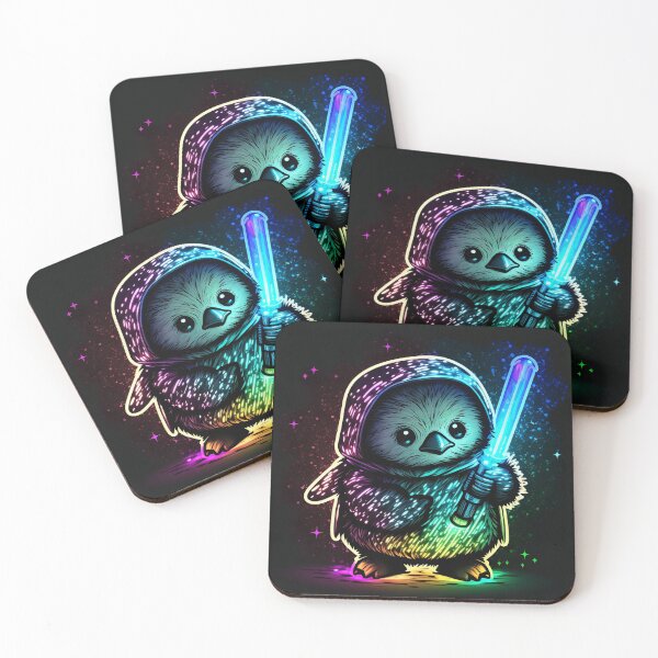 Aperçu de l'œuvre Cool Mignon Pinguoin Avec Un Sabre Laser créée et vendue par Stickapom.