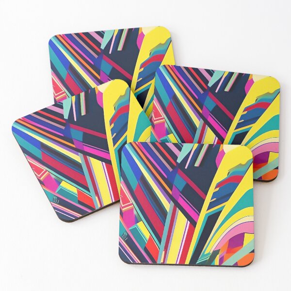 Item preview, Trendy Colorful Geometric Shapes Cool Abstract Pattern designed and sold by CattlettArt.