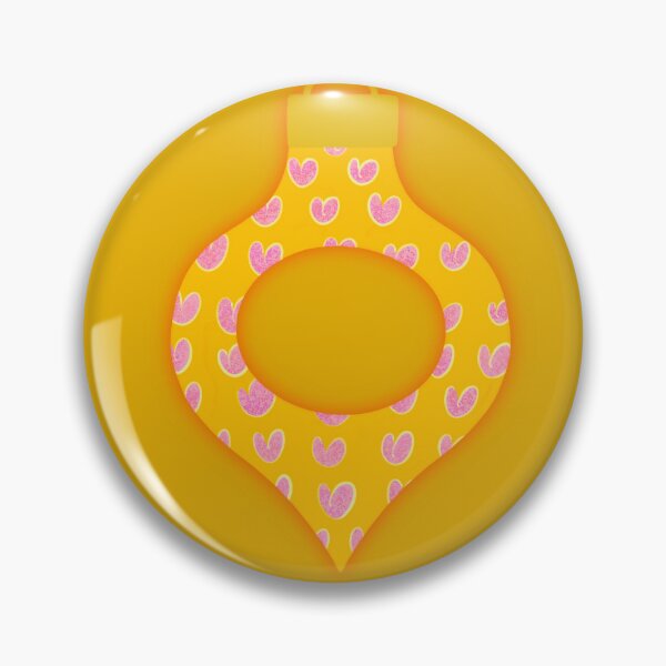 Item preview, Yellow-Pink Heart Ornament designed and sold by Lunetta.