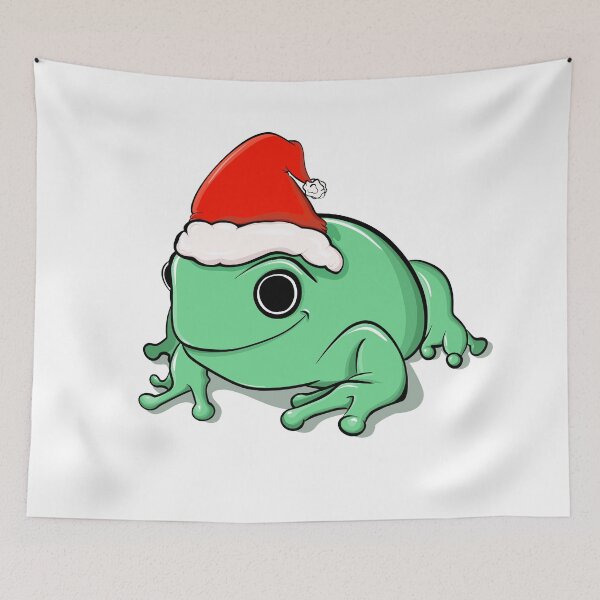 Item preview, Santa Christmas Frog Edward designed and sold by Rae Smitty.
