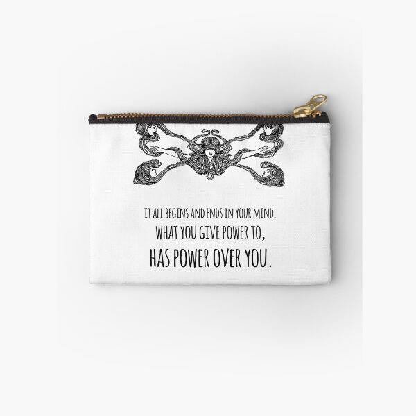 Item preview, What you give power to, has power over you - Inspirational Quote + Vintage Illustration designed and sold by twisttheprint.