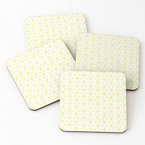 Item preview, Geometric Hive Mind Pattern - Yellow #193 designed and sold by Natural Collective.