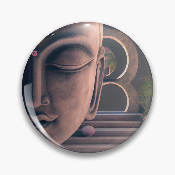 Aperçu de l'œuvre Visage et cercles de Bouddha créée et vendue par Robin Speed.